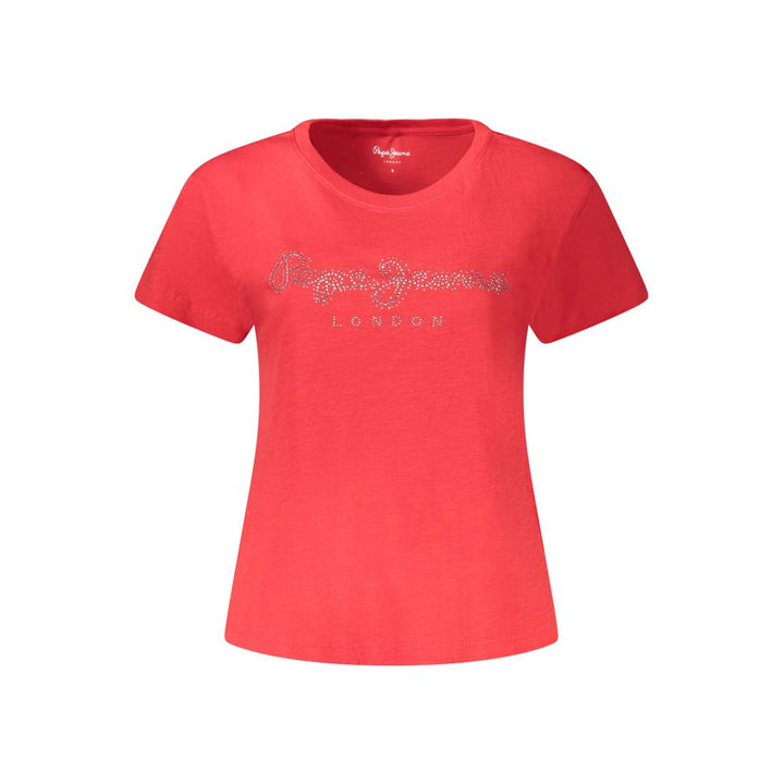 Pepe Jeans Red Cotton Women Top