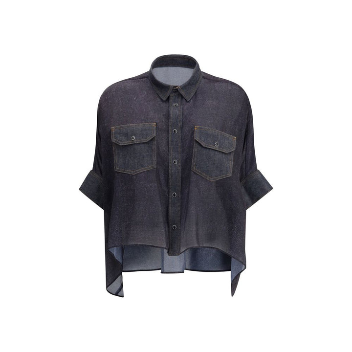 Sacai Denim Print Shirt