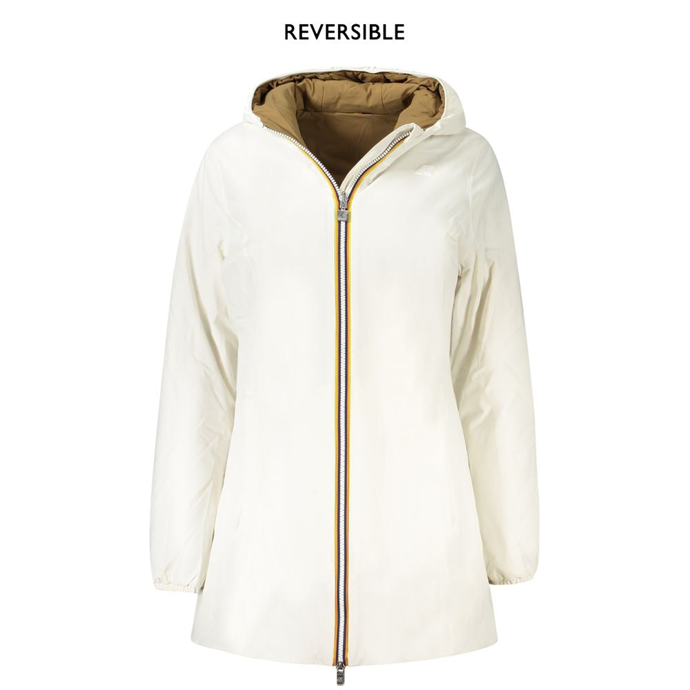 K-WAY White Nylon Women Jacket