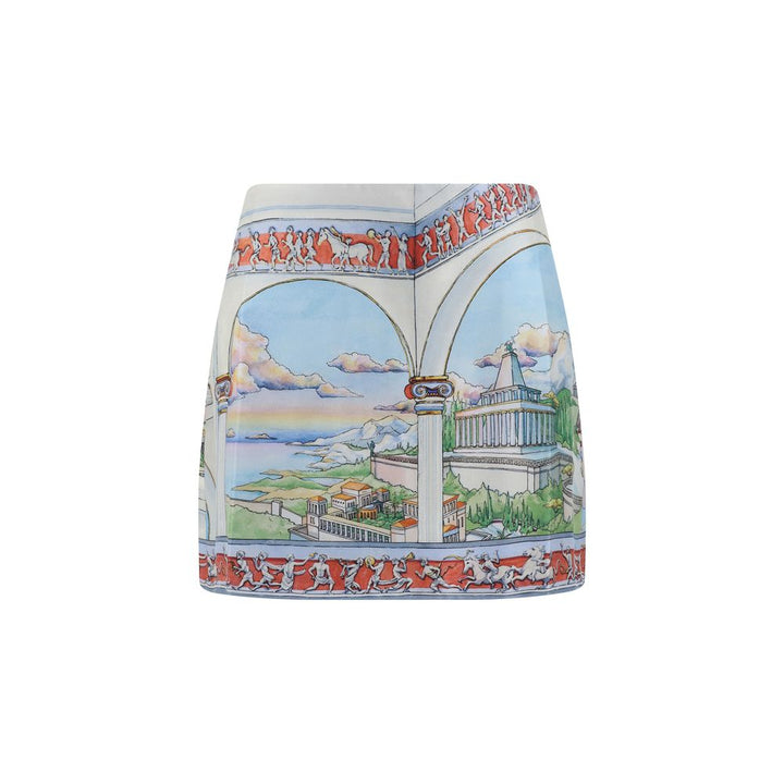 Casablanca Colorful silk Miniskirt