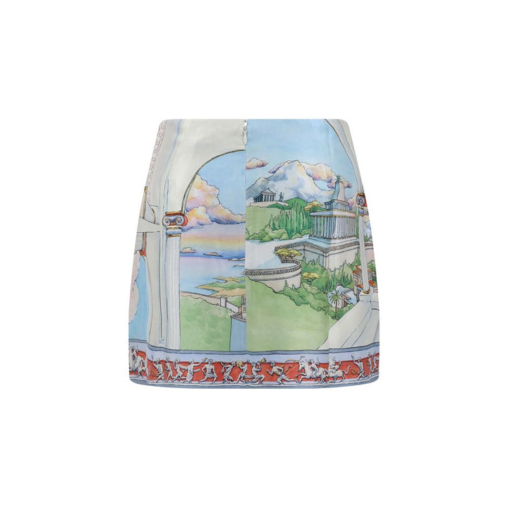 Casablanca Colorful silk Miniskirt