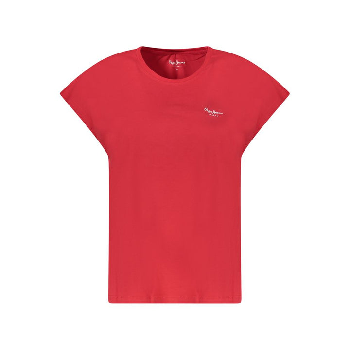 Pepe Jeans Red Cotton Women T-Shirt