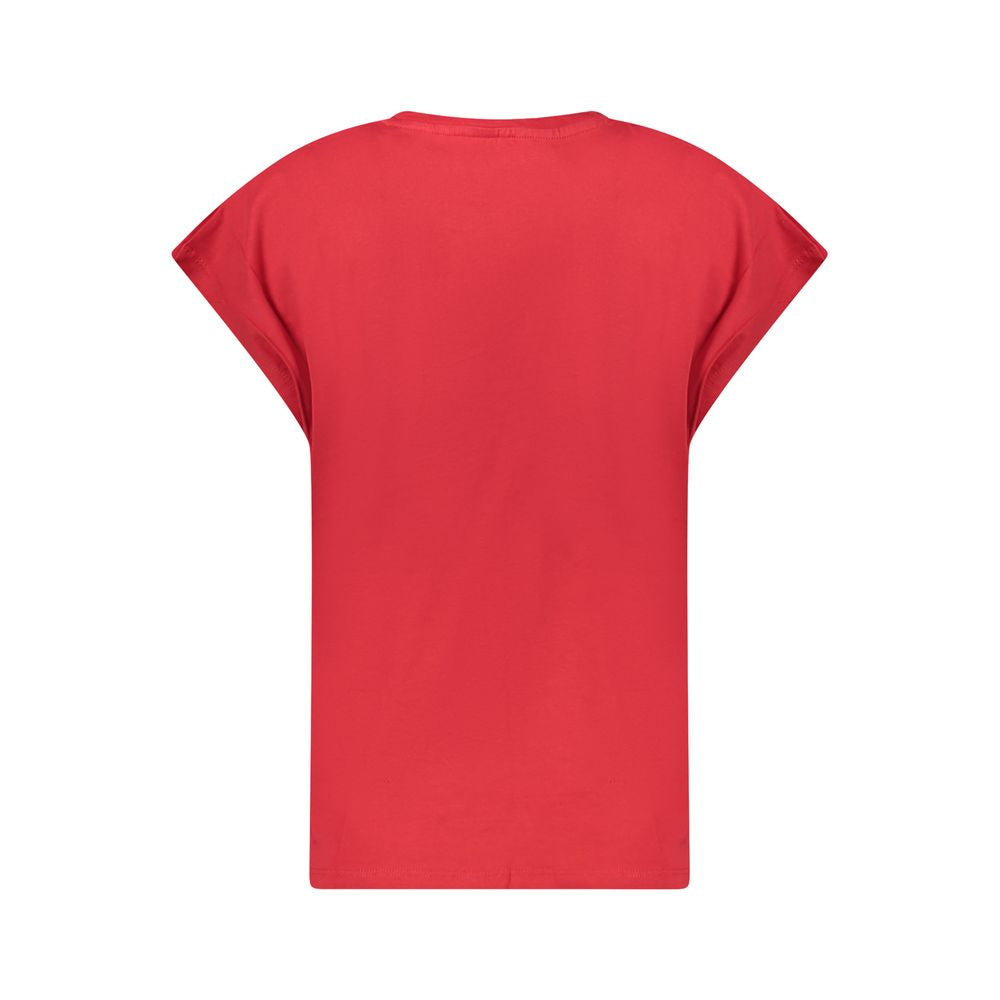 Pepe Jeans Red Cotton Women T-Shirt