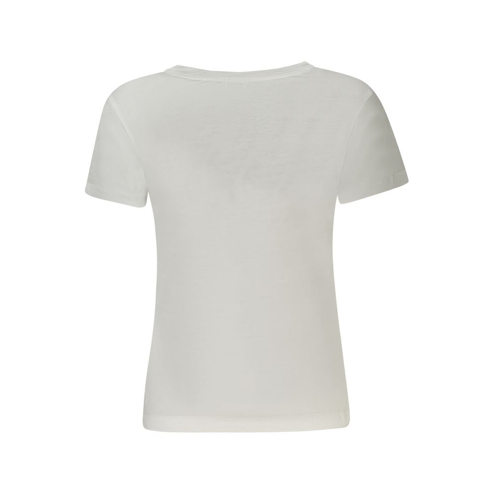 Guess Jeans White Lycra Women T-Shirt