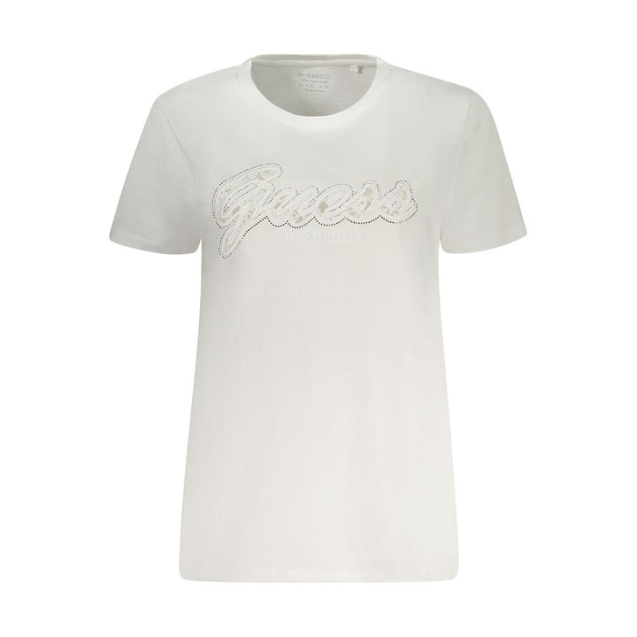 Guess Jeans White Cotton Women T-Shirt