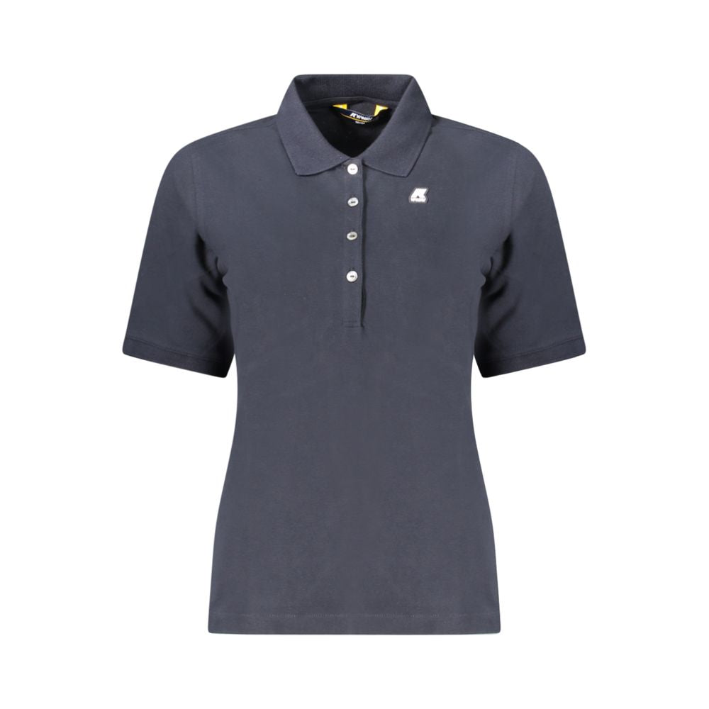 K-WAY Blue Cotton Women Polo Shirt