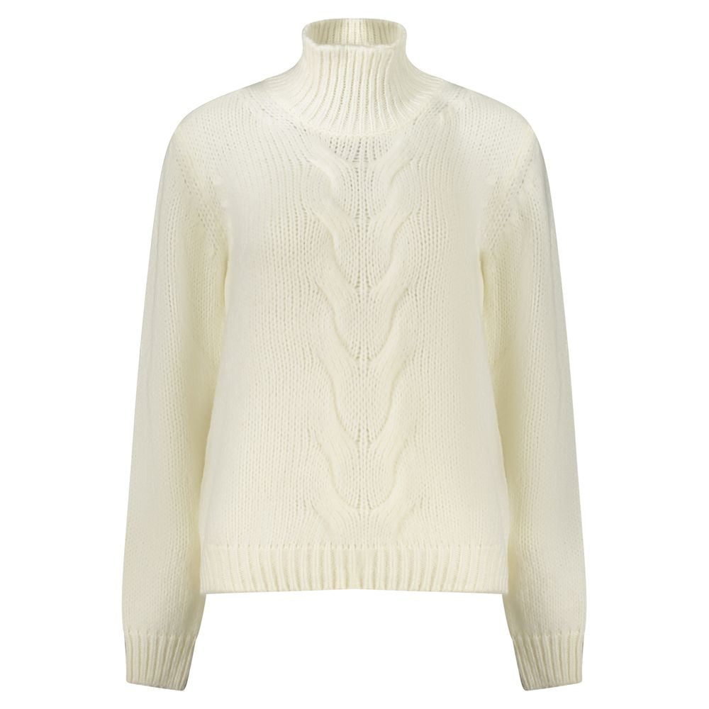 K-WAY White Wool Women Sweater