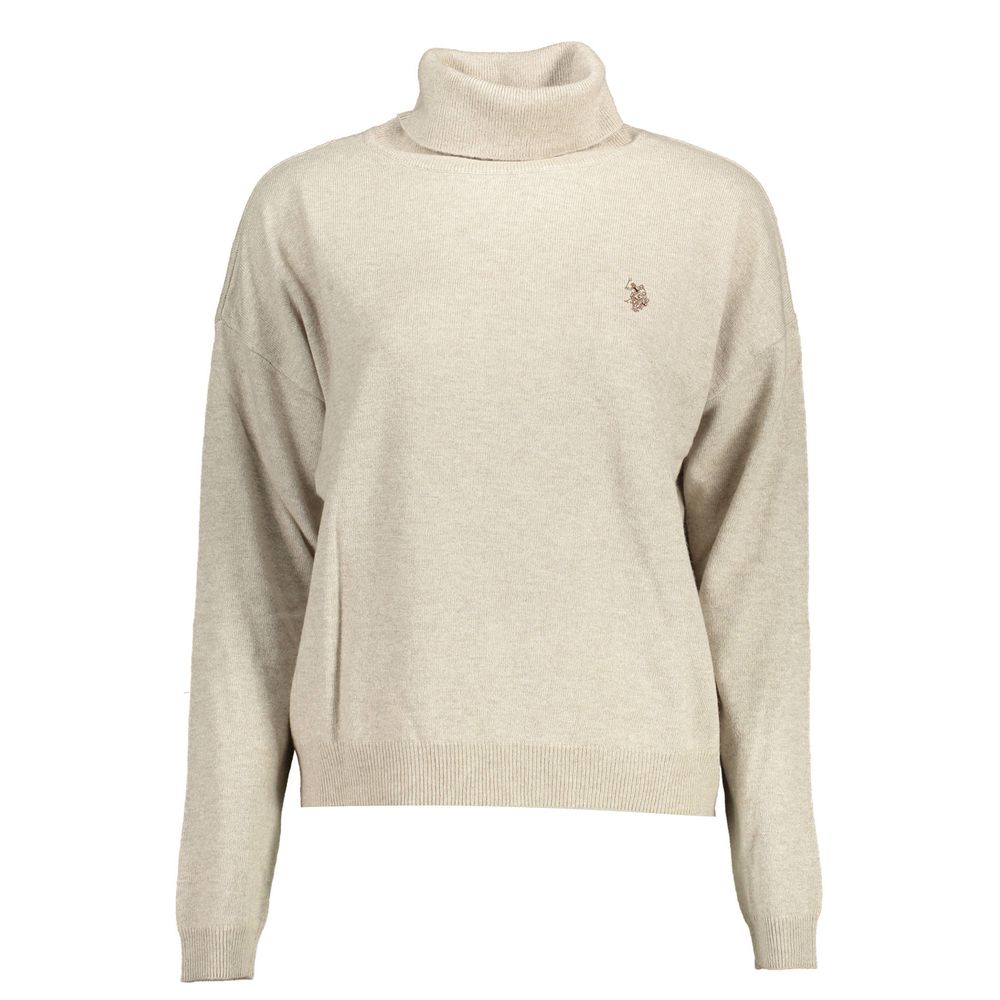 U.S. POLO ASSN. Beige Wool Women Sweater