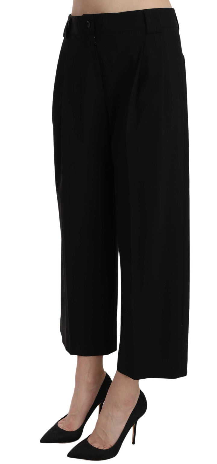 Dolce & Gabbana Elegant Black Cotton Trousers